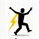 Icona che rappresenta un aumento di energia, come un fulmine o una persona energica.